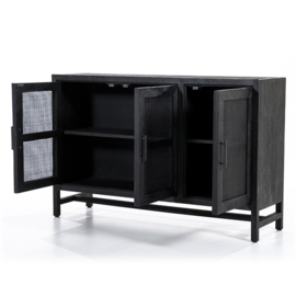 Dressoir Vic 3-drs. zwart