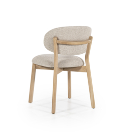 Eetkamerstoel Mikky naturel - taupe Moon