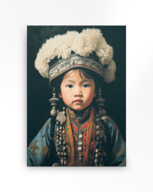 Wandkleed "Traditional Child 1 "