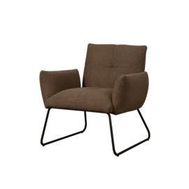 Fauteuil Dante donkerbruin teddy