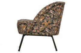 Fauteuil Vogue fluweel bouquet zwart