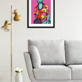 Art print "Skateboard" incl. lijst