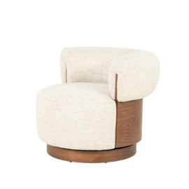 Fauteuil Nila bruin - beige Vanu