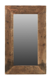Spiegel oud Teak hout 92x4x163 cm