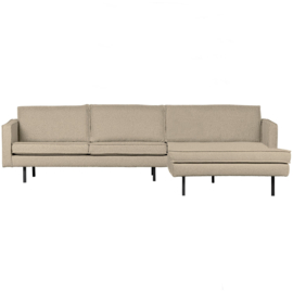 Chaise longue rechts Rodeo Boucle Beige