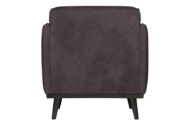 Fauteuil Statement met arml.  eco leer grijs