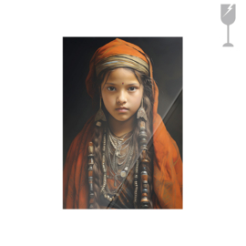 Glasprint "Traditional Girl"