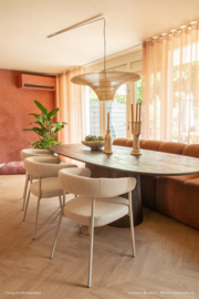 Eettafel Aron Ovaal - Bruin 200x110cm