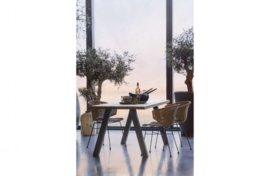 Tuintafel Tablo Outdoor naturel met A-poot metaal 210 cm