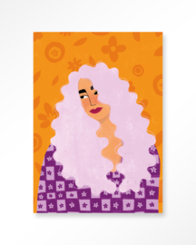 Art print ''Retro Girly" incl. lijst