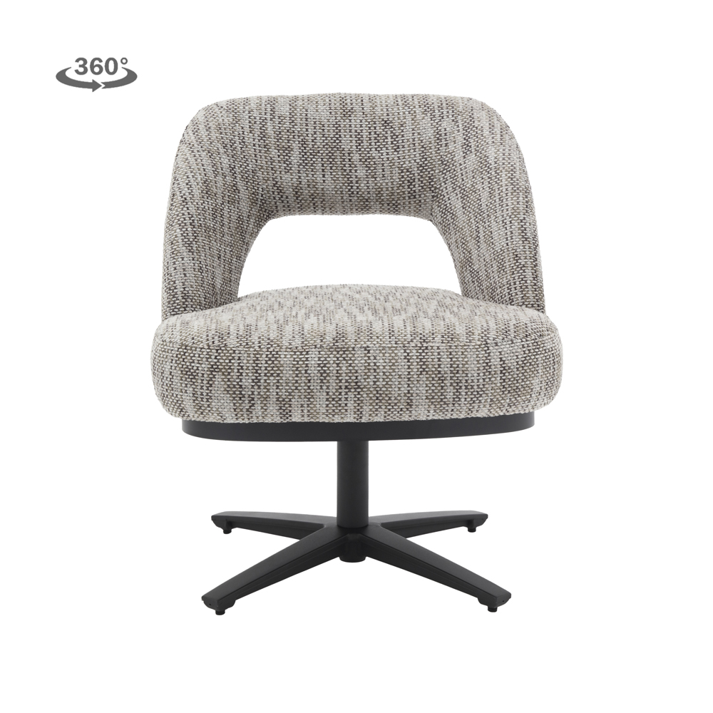 Fauteuil Caldes - Wit/Grijs