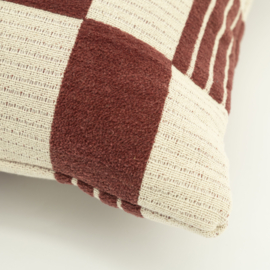 Kussen Twist - burgundy