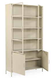 Odin vitrinekast taupe 120x220cm
