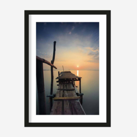 Art print "Sun Shy Cirebon" incl. lijst