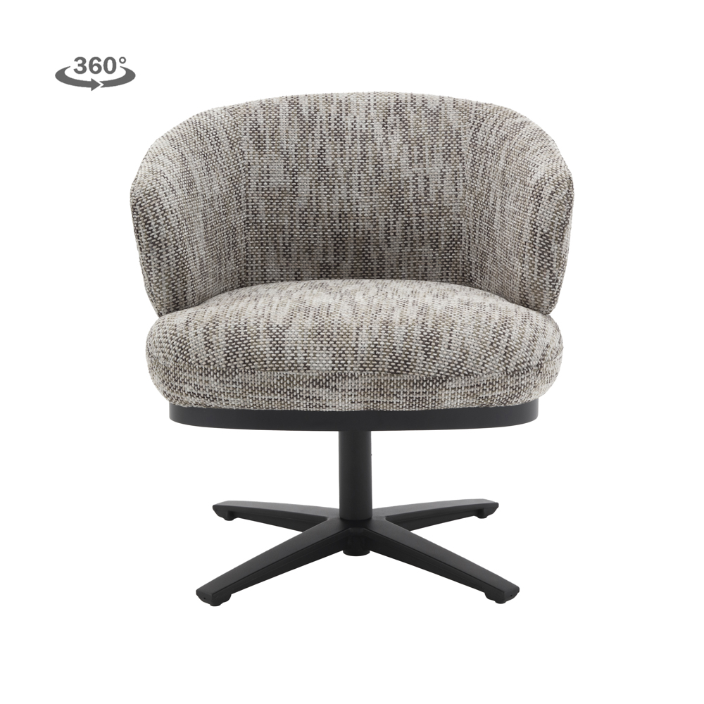 Fauteuil Perca - Wit/Grijs