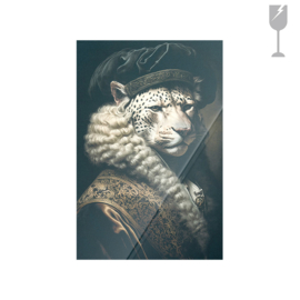 Glasprint "Snow Leopard"