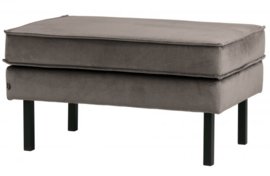 Hocker Rodeo  op poten velvet taupe