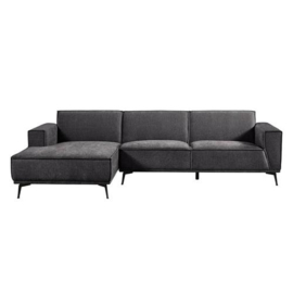 Bank Leeds 2,5 zits AR+ Chaise Lounge links- City 464 black blue