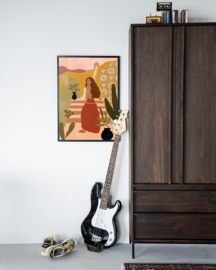 Art print '' Caribbean Night" incl. lijst