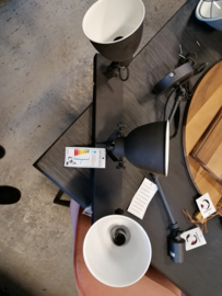 Plafondlamp 4-spot industrieel zwart