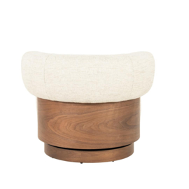 Fauteuil Nila bruin - beige Vanu