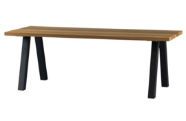 Tuintafel Tablo Outdoor naturel met A-poot metaal 210 cm