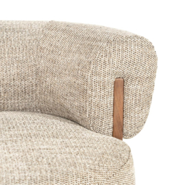 Fauteuil Nila bruin - taupe Vanu