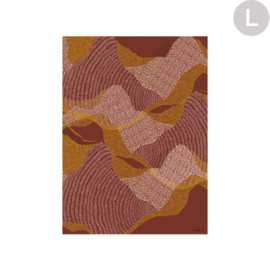 Wandkleed "La Ondas "