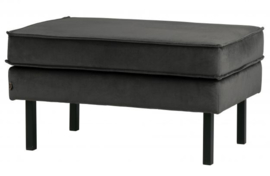 Hocker Rodeo velvet antraciet