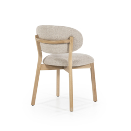 Eetkamerstoel Mikky naturel - taupe Moon