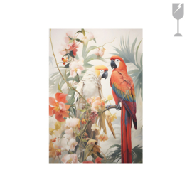 Glasprint "Lovebirds"