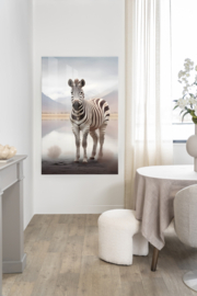 Art print 'Zebra Mist" incl. lijst