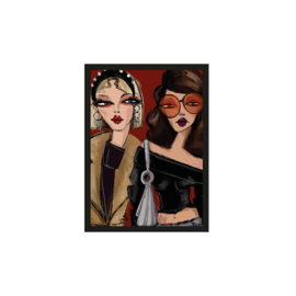 Art print ''Fall Friends'' incl. lijst
