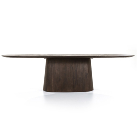 Eettafel Aron Ovaal- Bruin 300x110cm