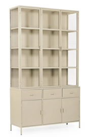 Odin vitrinekast taupe 140x240cm