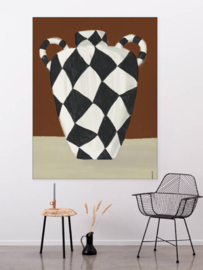 Wandkleed ''Vivid vase 1"
