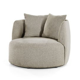 Fauteuil Louis met kussen - zand Spark