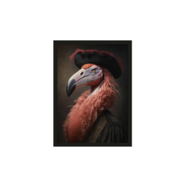 Art print ''Flamingo'' incl. lijst