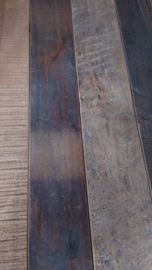 Dubbele Open kast hout en metaal 200x200x50