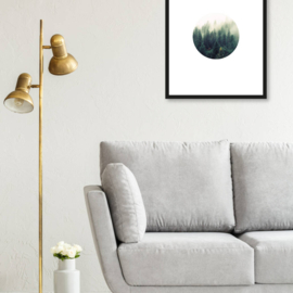 Art print "Contemporary Forest" incl. lijst