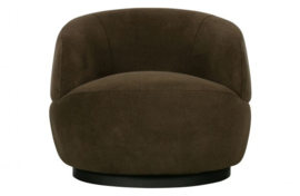 Fauteuil draai Woolly,  schapenvacht groen