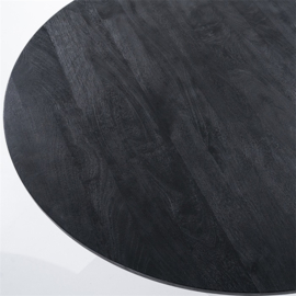Eettafel Aron Rond 130cm- zwart