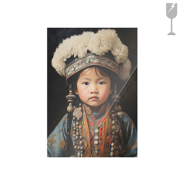 Glasprint "Traditional child 1"