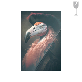 Glasprint "Flamingo"