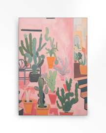 Wandkleed "Cactus Party "