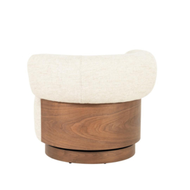 Fauteuil Nila bruin - beige Vanu
