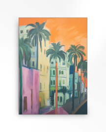 Wandkleed "Palm street"