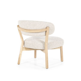 Fauteuil Mikky naturel - taupe Moon