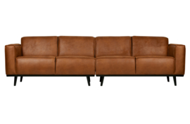 Bank 4-zits Statement 280 cm eco leer cognac