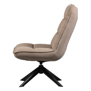 Fauteuil Jouke draaibaar kunstleer zand